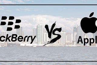 BlackBerry vs Apple..!