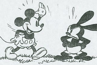 Oswald meets Mickey