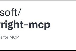 MCP (Model Context Protocol) server with Playwright