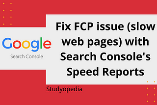 Fix FCP issue on a WordPress website