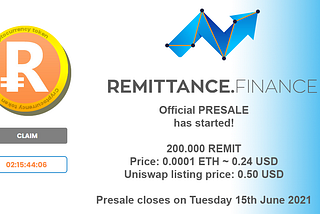 How to buy REMIT tokens at the Presale?