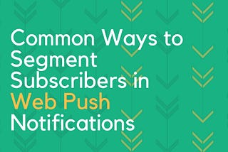 Common Ways to Segment Subscribers In Web Push Notifications