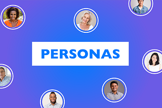 An image with users and the word “Personas” in the middle