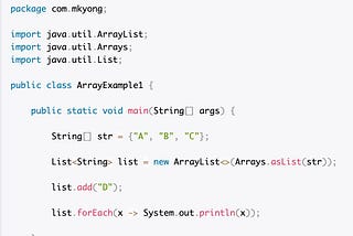 Java ArrayList add operations in concept