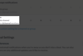 Stop using @channel on Slack