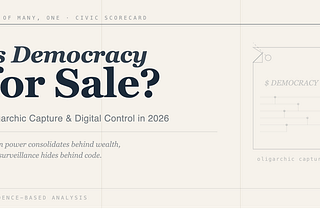Is Democracy for Sale in America?: Oligarchic Capture and Digital Control in 2026