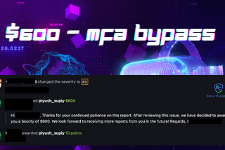 $600 Simple MFA Bypass — Graphql