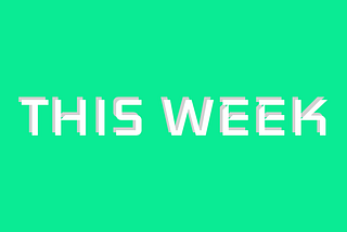 This Week #38: Week beginning Monday 23 March