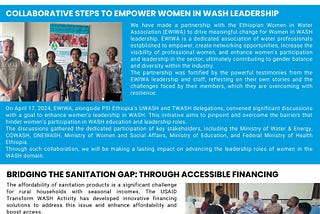 WASHing Up April: Monthly Updates from USAID Transform WASH