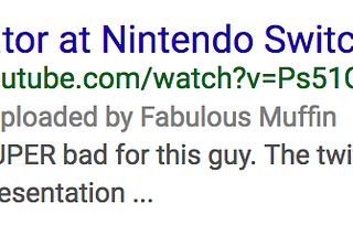 Time to Switch? Nintendo’s interpretation fail