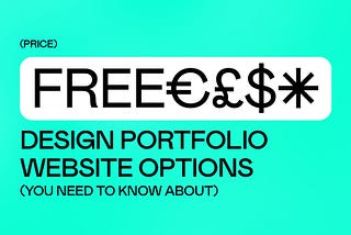 11 FREE Design Portfolio Website Options You Need To Know About