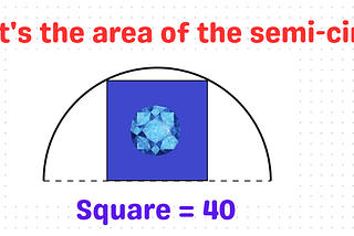 Can You Find The Area of The Semi-circle?