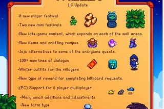 Stardew Valley 1.6 Update Predictions: Lunar Festival, Moonflower, and More