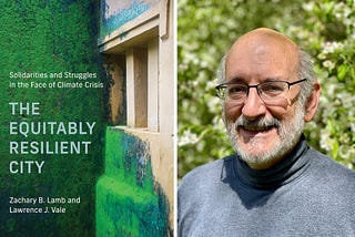 Book cover and headshot of male author