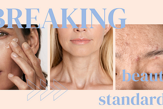 mage 1: A close-up of a woman’s face with mature skin and fine lines. The woman has a warm smile and is looking directly at the camera. Her skin has a beautiful texture and natural glow. Image 2: A portrait of a woman with textured skin, visible pores, and a few small blemishes. The woman is looking off to the side, and her expression is thoughtful and serene. Her skin has a beautiful natural color and is highlighted by soft, diffused light. Image 3: A close-up of a woman’s eye area with mature