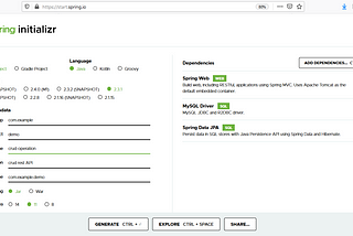 Creating a basic CRUD RESTful API using Spring Boot, JPA and MySQL