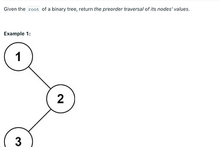 PreOrder Traversal, Binary Tree