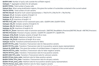 Demystifying benchmarking: A guide to germline variant calling metrics