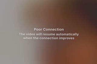 FaceTime: Poor Connection message