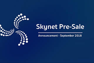 Skynet Token Sale Update