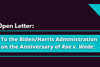 We urgently call on the Administration to do everything in its power to protect reproductive…