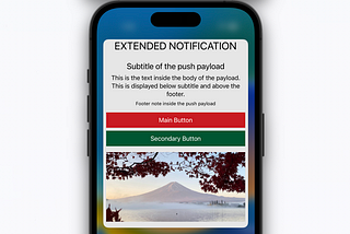 Build a custom Push Notification layout for iOS Apps