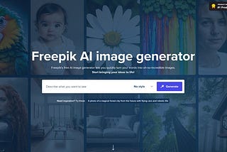 Freepik’s AI Image Generator