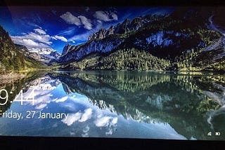 Windows lock screen