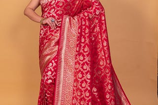 Drape Yourself in Elegance: The Timeless Red Banarasi Saree