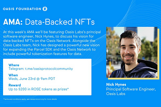 Oasis Network AMA: Meet the Team with Nick Hynes