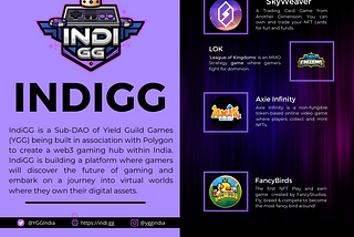 Games That Are Part Of IndiGG Ecosystem!