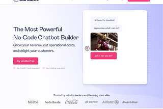 Landbot Ai No Code ChatBot Builder