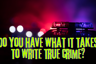 write true crime banner