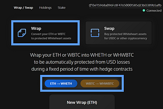 How to Protect Your ETH and WBTC From Losses With Whiteheart