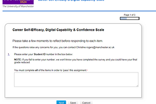 First blog: the Career & Digital confidence scales