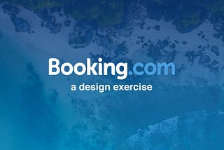 Booking.com — a design exercise
