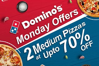 Dominos: 50% Off on your Pizza Orders up to Rs.100 | Dominos Coupon