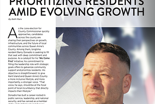 We Come First PRIORITIZING RESIDENTS AMID EVOLVING GROWTH.
