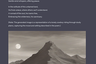 Hemingway Poem & Stable Diffusion generation through LibreChat