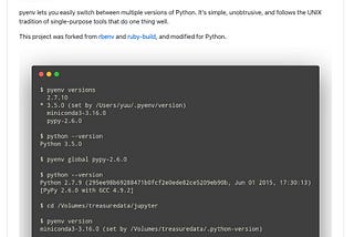 Python Versions Management With pyenv