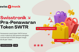 Swisstronik Community Pre-Offering: Dapatkan Token SWTR dengan Harga $0.45