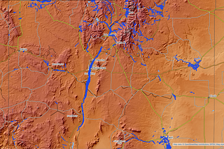 New Mexico Acequias: QGIS Cloud Web Map