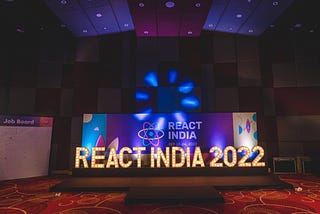 My First React India Conference 2022