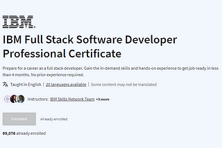 How I Ditched Tutorial Hell for IBM’s Full Stack Developer Course