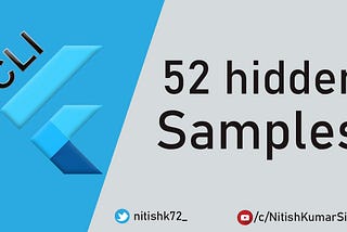Flutter CLI: 52 hidden samples