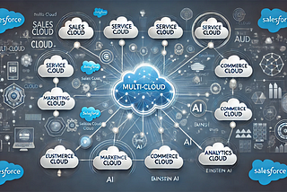 Designing a multi-cloud Salesforce solution (Sales Cloud, Service Cloud, Experience Cloud, etc.).