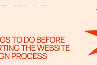 Things to Do Before Starting the Website Design Process
