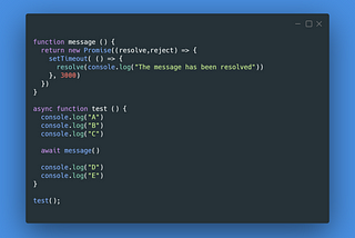 JavaScript Async/Await