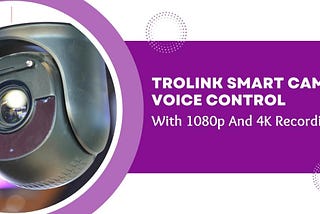 Trolink Smart Camera Voice Control With 1080p And 4K Recording