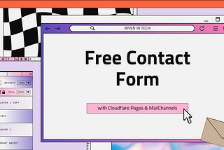 Free Contact Form with Cloudflare Pages & MailChannels